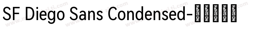 SF Diego Sans Condensed字体转换